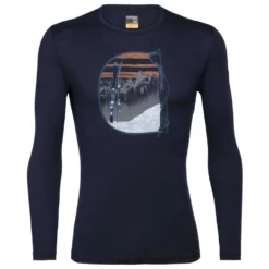 Icebreaker 200 Oasis Mont Blanc Rise Merino Long Sleeve Base Layer